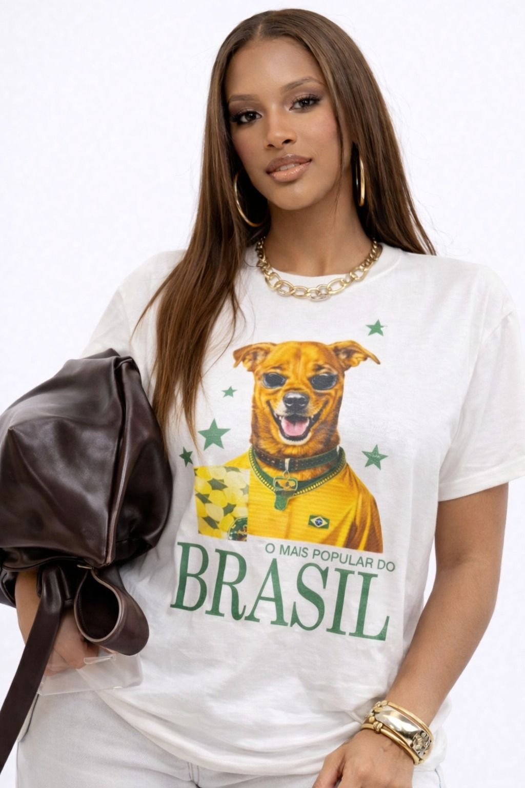 Blusa cachorro caramelo