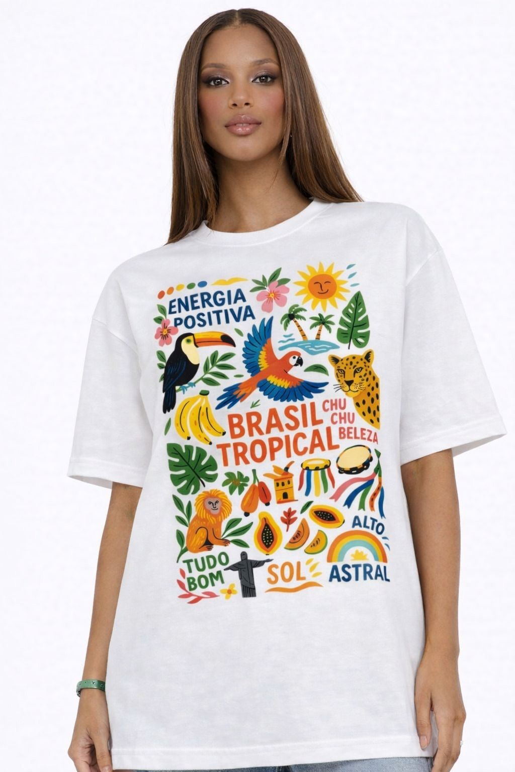 Blusa Brasil Tropical